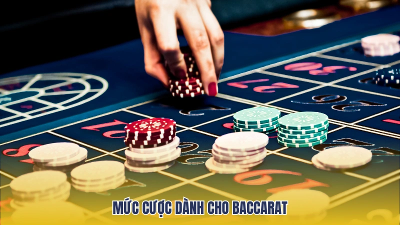 Game casino baccarat có rất nhiều mức cược khác nhau