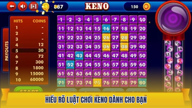 Hiểu rõ luật chơi keno giúp bạn dễ dàng tham gia đặt cược