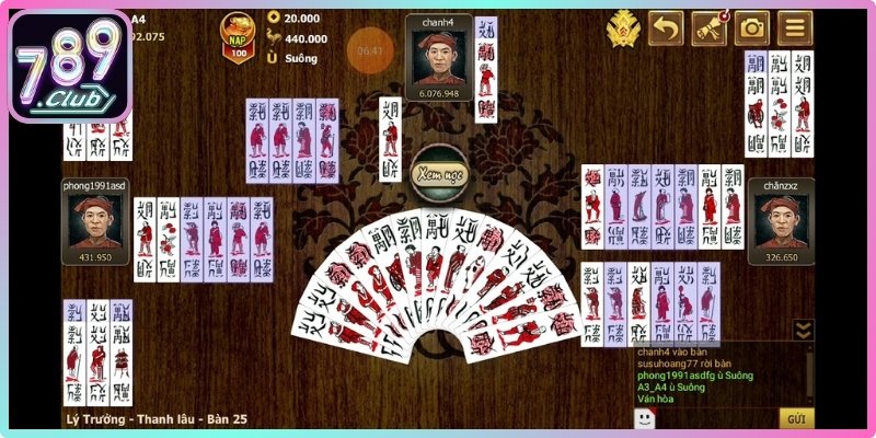 Luật chơi và cách xếp bài trong Chắn 789Club